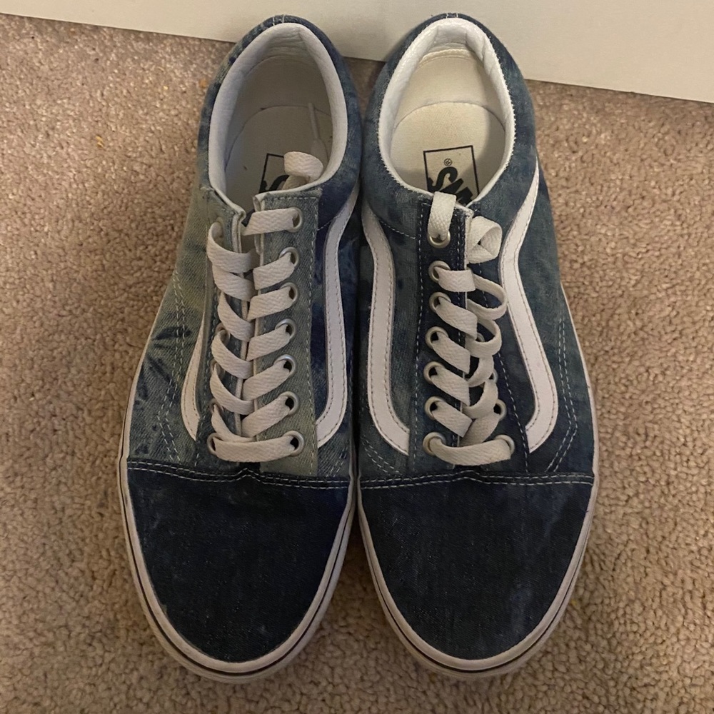denim old skool vans.